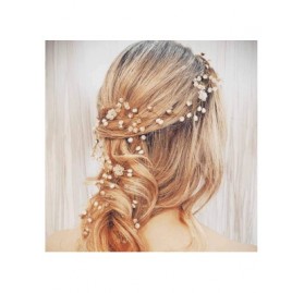 Headbands Wedding Hair Vine Long Bridal Headband Hair Accessories for Bride and Bridesmaid (100cm / 39.3inches) (Rose gold) -...