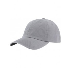Baseball Caps Classic Washed Cotton Twill Low Profile Adjustable Baseball Cap - Gray - CZ12C7ZA4BV $9.50