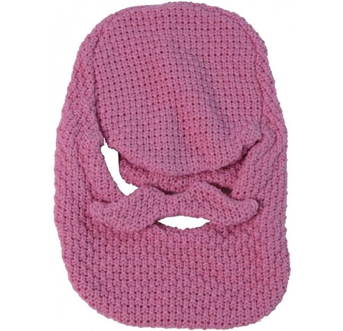 Balaclavas Pink Edition Beard Head Crochet Hat / Face Mask with Beard and Mustache - CP1178OEZD1 $30.14