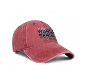 Baseball Caps Unisex Men's Women Denim 2019-National-League-Champion- Cap Stylish Cowboy Hats Athletic Caps - Red-7 - C618A8K...