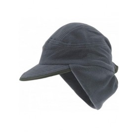 Skullies & Beanies Winter Warm Skull Cap with Earflap Outdoor Windproof Fleece Visor Hat - Dark Grey - CC12O4USGWR $33.95