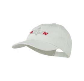 Baseball Caps US Navy Top Gun Fighter Embroidered Washed Cap - Stone - C511Q3T64AX $45.35