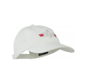 Baseball Caps US Navy Top Gun Fighter Embroidered Washed Cap - Stone - C511Q3T64AX $45.35