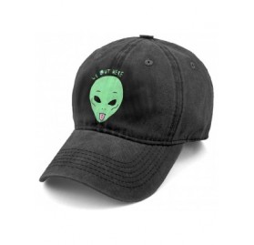 Baseball Caps Cartoon Alien UFO We Out Here Grimace Classic Vintage Jeans Baseball Cap Adjustable Dad Hat for Women and Men -...