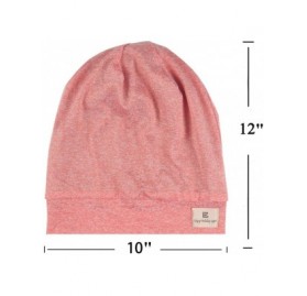 Skullies & Beanies Satin Silk Lined Sleep Cap - Beanie Slap Hat-Amazing Soft Chome Cap - Pink-ylz - CA18QRL5YS8 $13.70