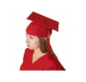 Skullies & Beanies Unisex Adult Matte Graduation Cap with 2020 Tassel - Red - C911SBEBWXD $17.20