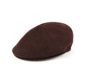 Newsboy Caps Plain Classic Ivy Mesh Fitted Cap - Brown - C718869Z8AE $8.95