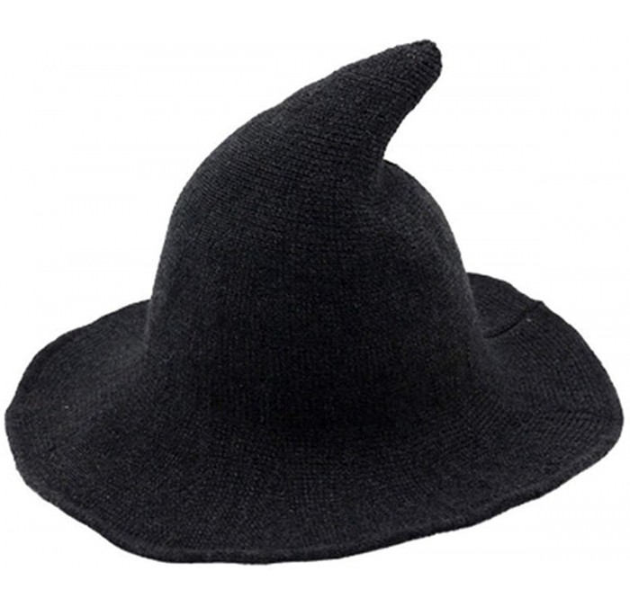 Bucket Hats Women Foldable Cotton Halloween Witch Hat Costume Anti-UV Ball Cap - Dark Gray B - CF19995678X $27.09