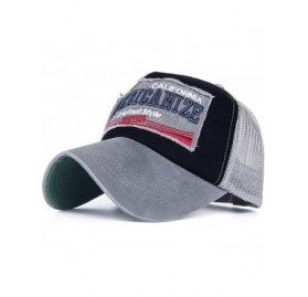 Baseball Caps Mesh Back Baseball Cap Trucker Hat 3D Embroidered Patch - Color1-2 - CM12IR9YNRX $17.50