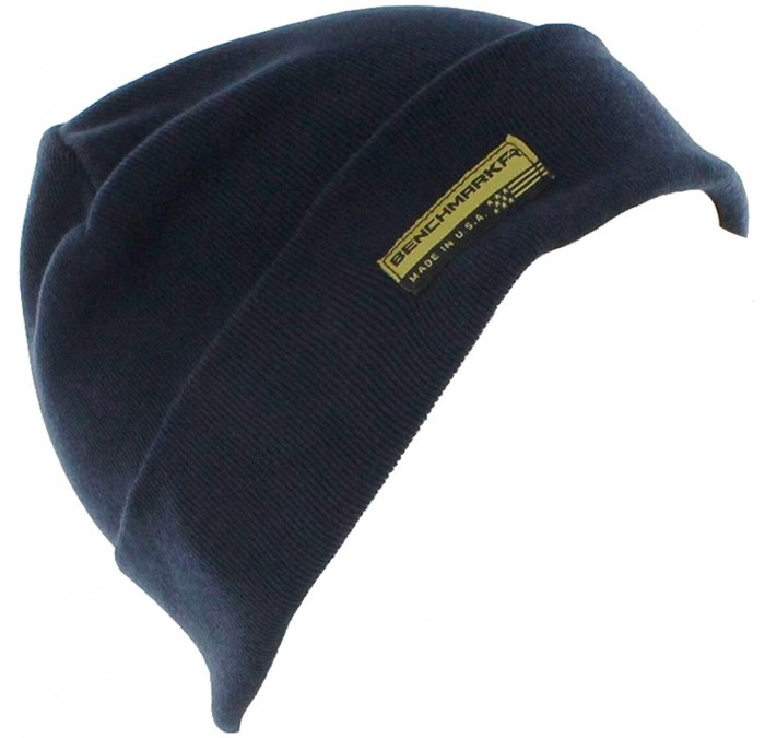 Skullies & Beanies Flame Resistant Beanie- Navy- CAT 3- One Size- Made in USA - C218N8C8Q33 $44.21