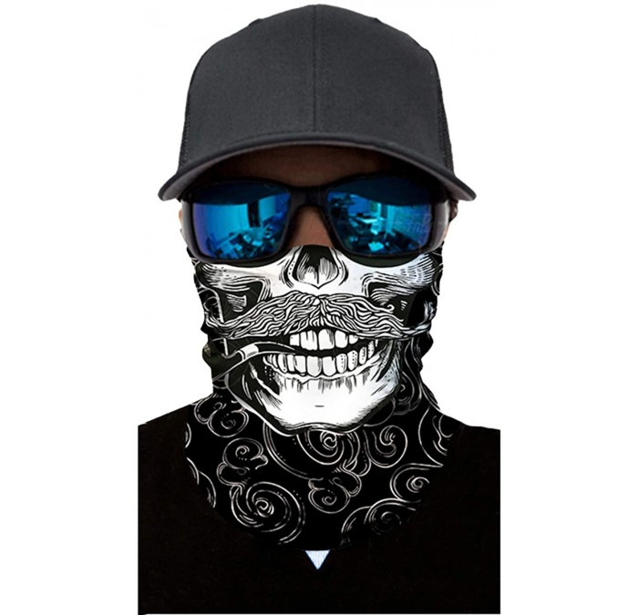 Balaclavas Bandana Face Mask Neck Gaiter- Cool Unisex Scarf Mask Tube Multifunctional Headwear- Buff Face Mask - C81987T9G9E ...