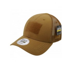 Baseball Caps Ripstop Military Patch Tactical Operator Contractor Structured Mesh Trucker Cap Hat - Coyote - C8195TR0N6H $16.87