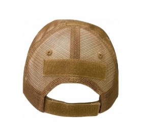 Baseball Caps Ripstop Military Patch Tactical Operator Contractor Structured Mesh Trucker Cap Hat - Coyote - C8195TR0N6H $16.87