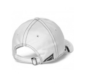 Baseball Caps Classic Adjustable White/Grey Cap - CQ180IEQG0C $32.87