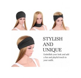 Headbands Headbands Multi Style Breathable Microfiber - Black - CG11GHPN29Z $10.99