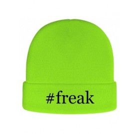Skullies & Beanies Freak - Hashtag Soft Adult Beanie Cap - Neon Green - CM18AXH6HOX $21.35