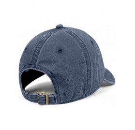 Baseball Caps Mens CZ- Cowboy Baseball Hat Mesh Trucker Cap VintageFlat Hats - Blue - CE18X9X4GU3 $21.32