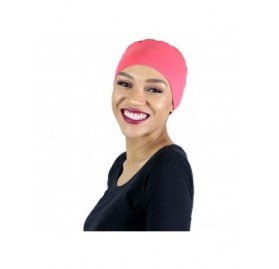 Skullies & Beanies Cancer Headwear Sleeping Coverings Turbans - Coral - CV18OWZ78NY $21.54