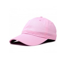 Baseball Caps Womens Cap Adjustable Hat 100% Cotton Black White Gold Lavender Blue Pink Lime Green Hot Pink - Pink - C7119N23...