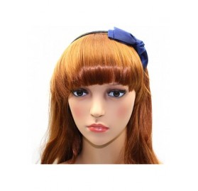 Headbands Womens Headband Cotton Bow Hair Hoop Fashion Cute Headwear for Teens Adult - Pink - CN17AAC58E6 $17.44