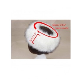 Skullies & Beanies Women's Faux Fur Headband Soft Winter Cossack Russion Style Hat Cap - Beige Brown - CD18L8KE57W $9.26