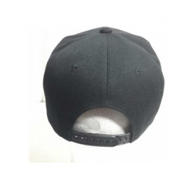 Baseball Caps Classic Paisley Bandana Print Flat Bill Cap Hat Snapback - Black - C91292TLHM1 $32.46