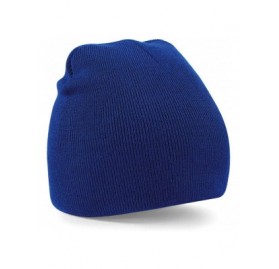 Skullies & Beanies Mens Pull On Warm Knitted Beanie Ski Hat - Graphite Grey - CL116LRUOO5 $8.18