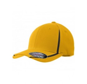 Baseball Caps Men's Flexfit Performance Colorblock Cap - Gold/Black - CH11QDSJYD9 $22.49