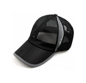 Baseball Caps Lightweight Breathable Outdoor Baseball Fishing - Black - CD18NAQZG3A $10.96