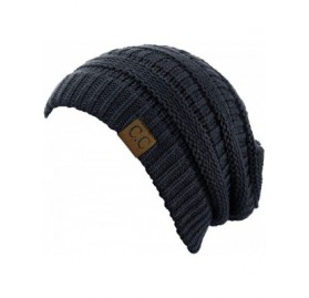 Skullies & Beanies Slouchy Beanie for Men Winter Hats for Women Charcoal Grey - CD18HTETETI $24.04