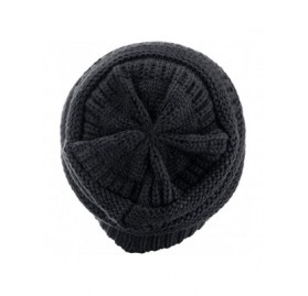 Skullies & Beanies Slouchy Beanie for Men Winter Hats for Women Charcoal Grey - CD18HTETETI $24.04