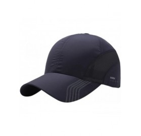 Baseball Caps Baseball Cap Men Women Quick Dry Mesh Adjustable Breathable Outdoor Sun Hats - Dark Grey - CP18G24EIH9 $10.90