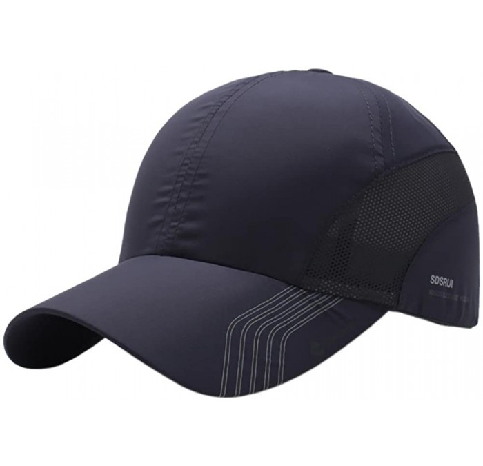 Baseball Caps Baseball Cap Men Women Quick Dry Mesh Adjustable Breathable Outdoor Sun Hats - Dark Grey - CP18G24EIH9 $21.08