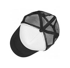 Baseball Caps Customized Trucker Hat Personalized Baseball Cap Adjustable Snapback Men Women Sports Hat - Trucker Black - CM1...