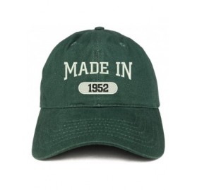 Baseball Caps Made in 1952 Embroidered 68th Birthday Brushed Cotton Cap - Hunter - C718C99M2ZA $17.48