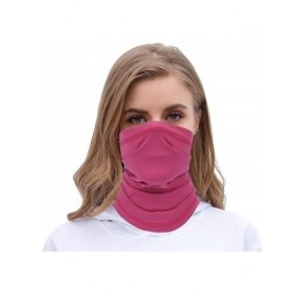 Balaclavas Summer Neck Gaiter Scarf- Cooling Cycling Mask- Breathable Fishing Mask Face Bandana - Rose Red - CV198NZ0S83 $12.78