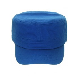Baseball Caps Womens's Trendy Military Cadet Hat - Royal Blue - CN11MEF6FDH $11.11