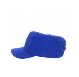 Baseball Caps Womens's Trendy Military Cadet Hat - Royal Blue - CN11MEF6FDH $11.11