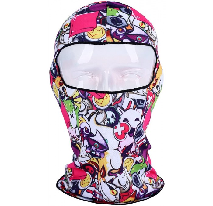 Balaclavas Balaclava Ski Mask- Thin Breathable 3D Bandana Full Face Ninja Masks - Bb-10 - C9184SCSMZU $15.10