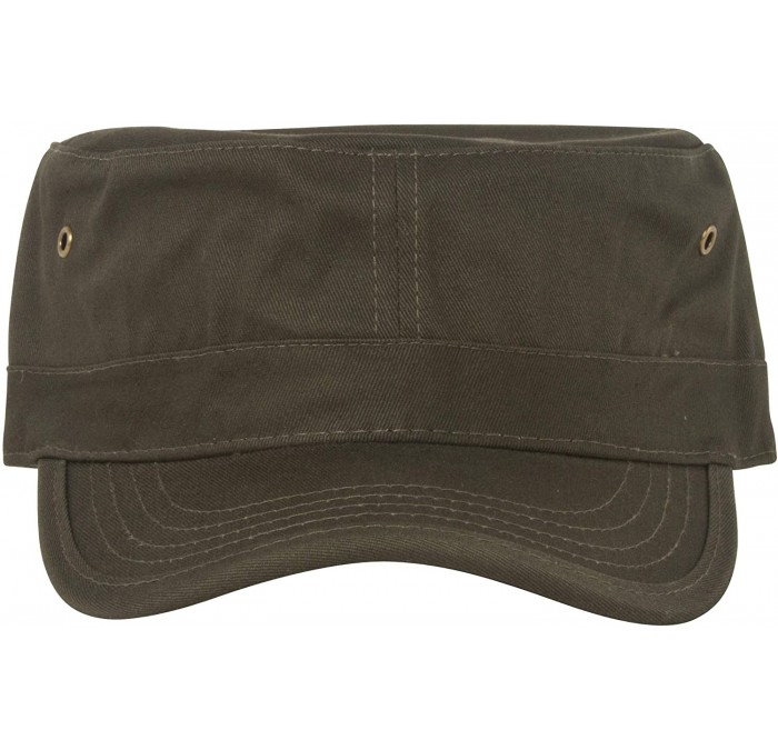 Baseball Caps Enzyme Washed Cotton Twill Cap - Olive - CY111GHWXNZ $19.45