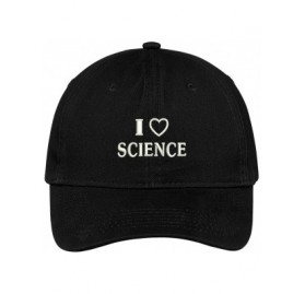 Baseball Caps Love Science Embroidered Soft Cotton Low Profile Dad Hat Baseball Cap - Black - CF182XMSEOT $22.24