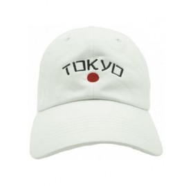 Baseball Caps Tokyo Baseball Cap - White - CE18738SO60 $16.13