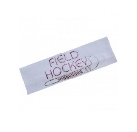 Headbands Field Hockey Rhinestone Stretch Headband for Girls- Teens and Adults - White - CG11QC7QUH9 $8.15