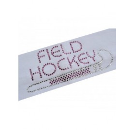 Headbands Field Hockey Rhinestone Stretch Headband for Girls- Teens and Adults - White - CG11QC7QUH9 $8.15