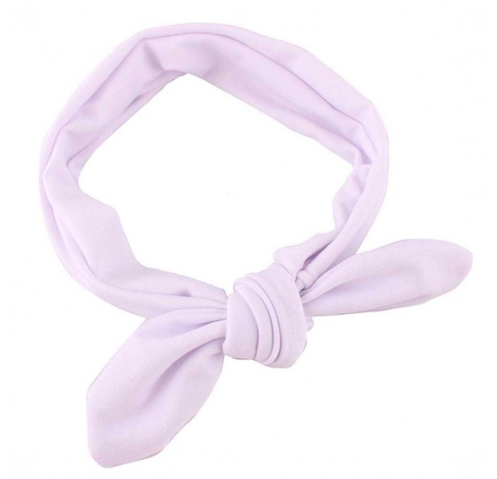 Headbands Elastic Hairband Bandana Headband Decoration - White - C518GNEIU4G $13.76