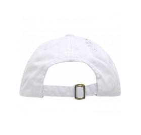 Baseball Caps Vintage Polo Style Baseball Cap (One Size- White) - CA11COGWF2B $15.35