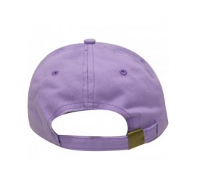 Baseball Caps Good Vibes Only Cotton Baseball Caps - Lilac - CK184AOQECM $13.41