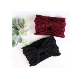 Cold Weather Headbands Crochet Turban Headband for Women Warm Bulky Crocheted Headwrap - 4 Pack Crochet Knot - CE1928K06YS $1...