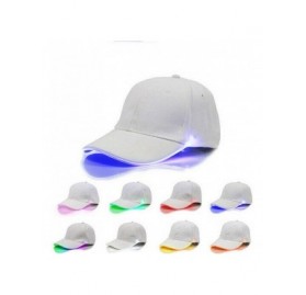 Baseball Caps LED Lighted up Hat Glow Club Party Baseball Hip-Hop Adjustable Sports Cap for Festival Club Stage - Red - CQ195...
