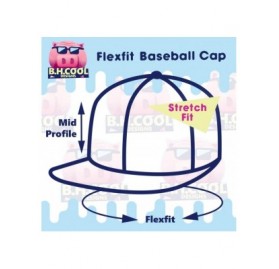 Baseball Caps Custom Embroidered Flexfit 6277 Baseball Hat - Personalized - Your Text Here - Blue - CA18C80INHC $20.32